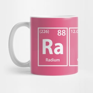 Racer (Ra-C-Er) Periodic Elements Spelling Mug